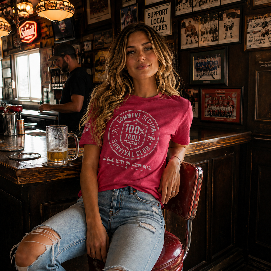 🍺 CERTIFIED 100% TROLL RESISTANT TEE🍺 COMMENT SECTION SURVIVAL CLUB