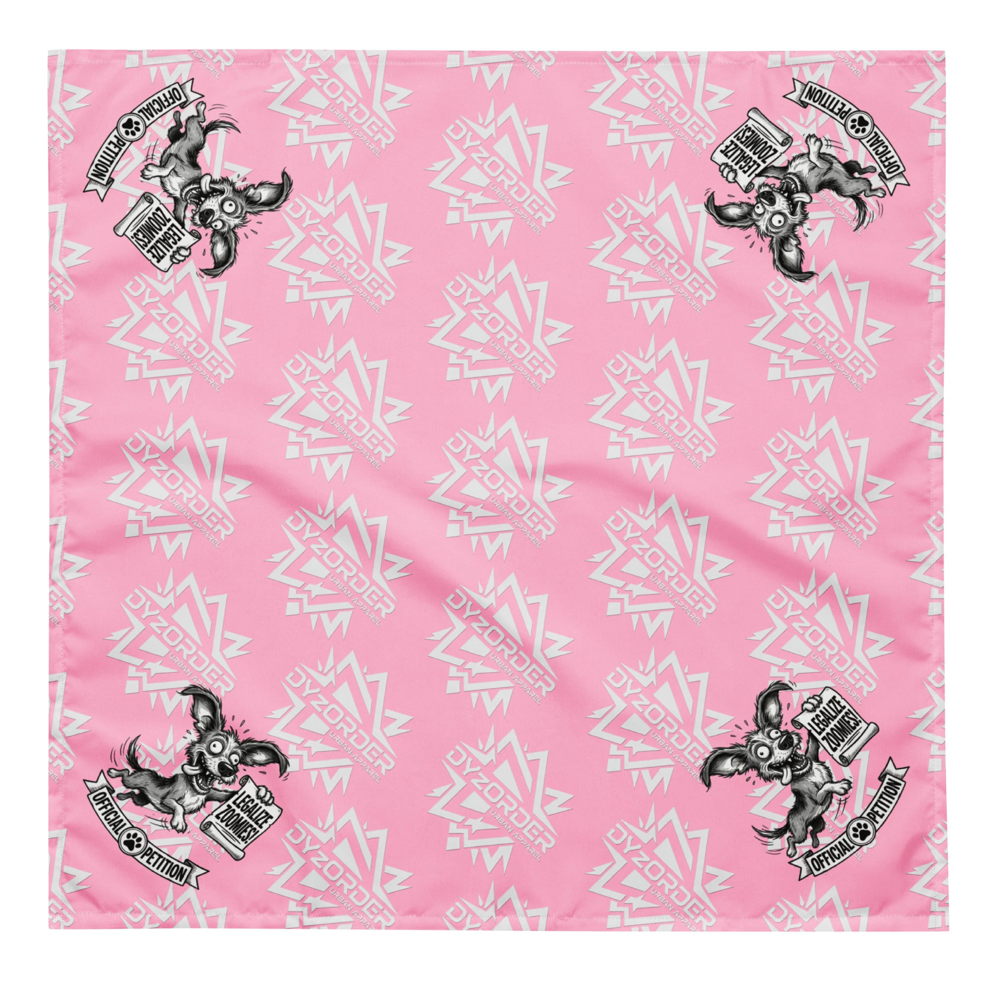 Legalize Zoomies Dog Bandana – Official Petition Pup Edition - Pink
