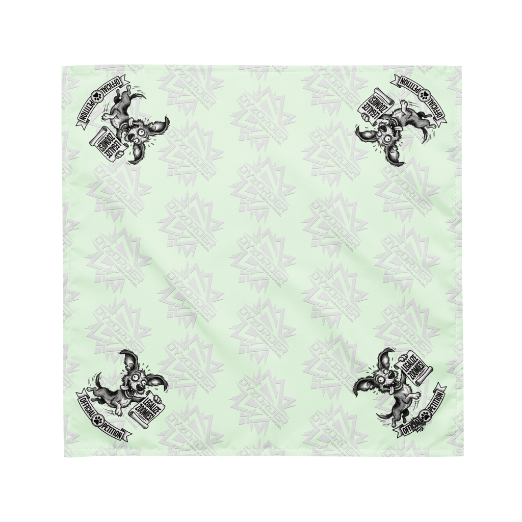 Legalize Zoomies Dog Bandana – Official Petition Pup Edition - Mint
