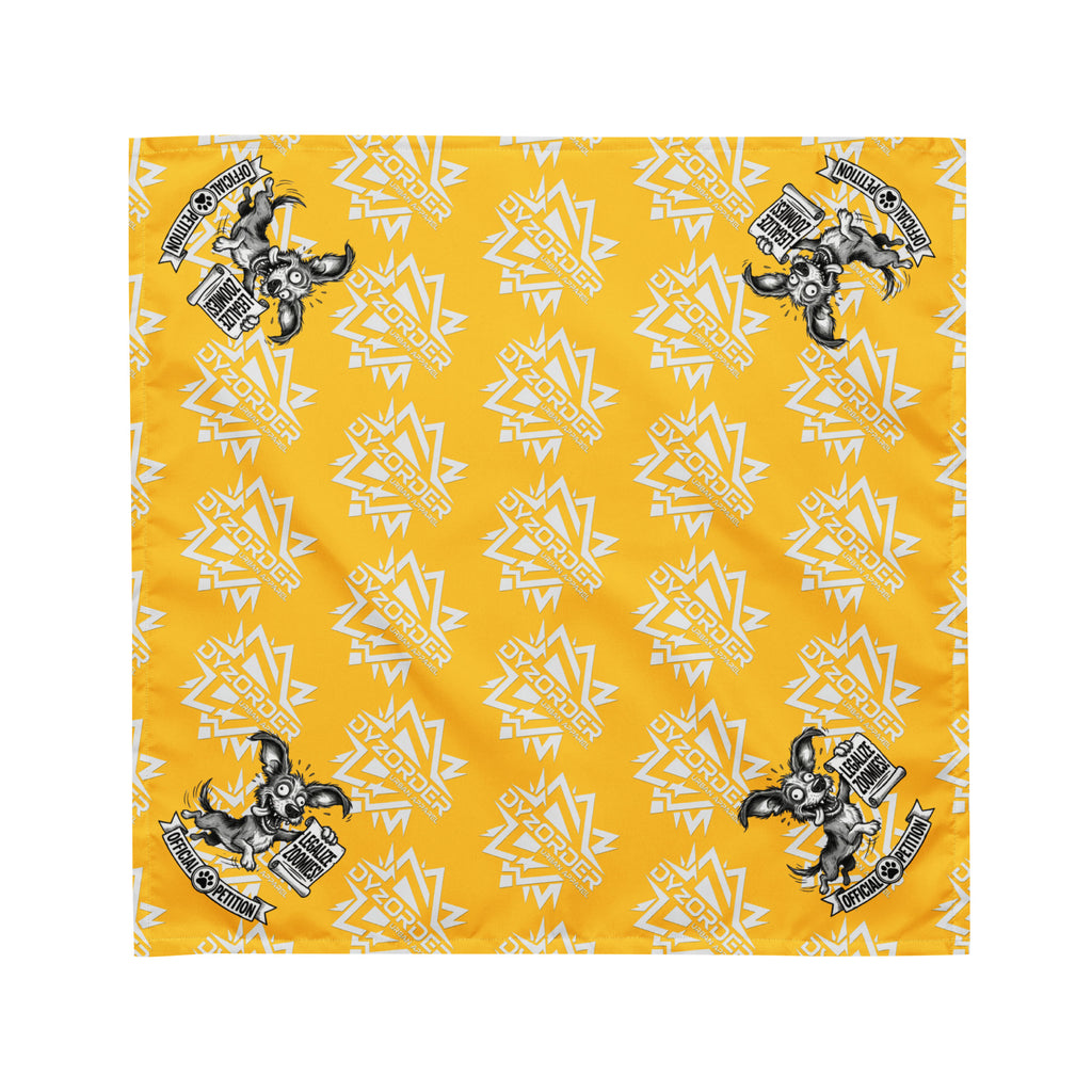 Legalize Zoomies Dog Bandana – Official Petition Pup Edition - Yellow
