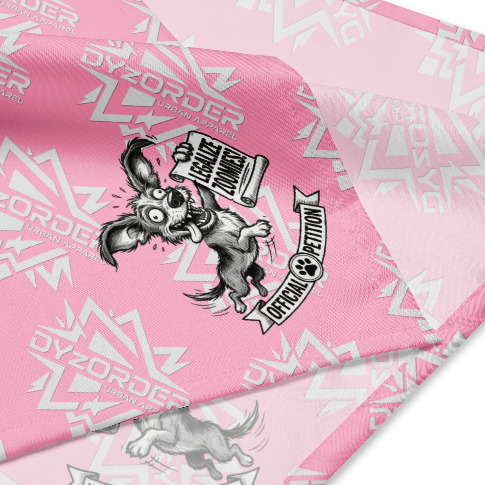 Legalize Zoomies Dog Bandana – Official Petition Pup Edition - Pink