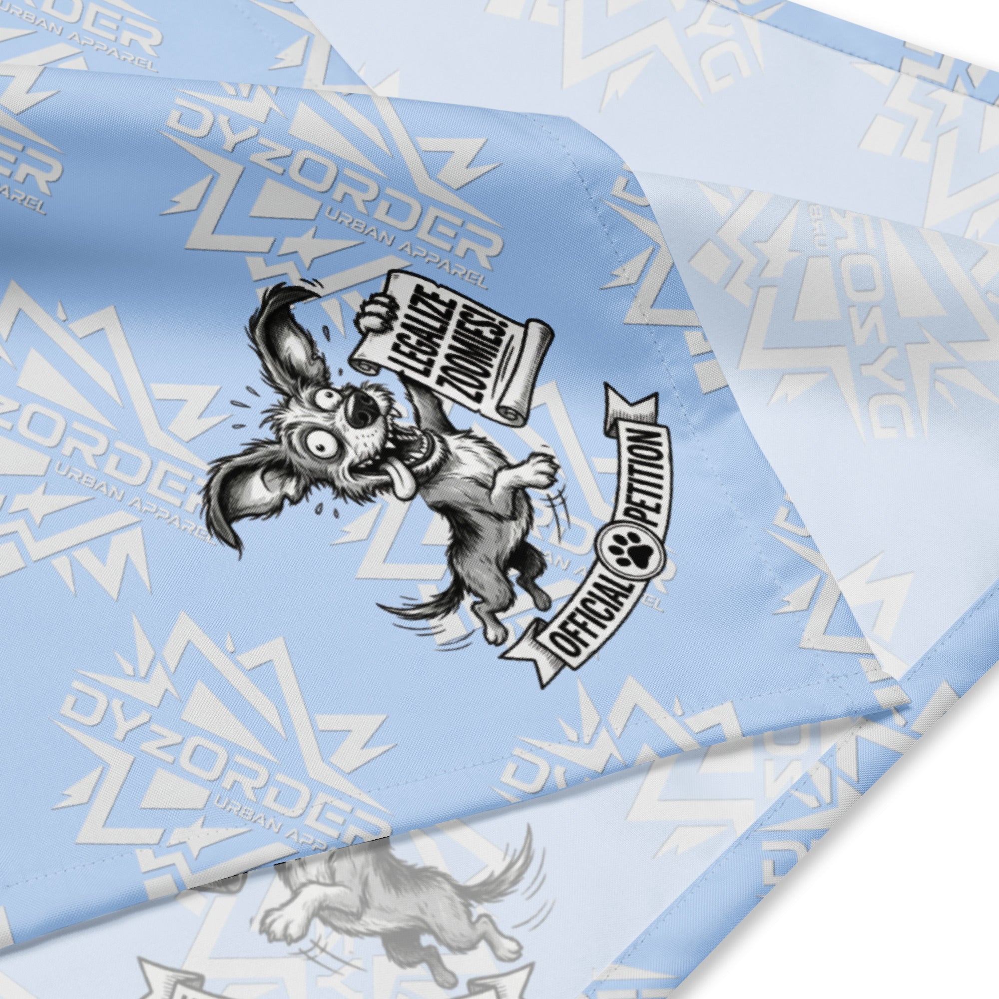 Legalize Zoomies Dog Bandana – Official Petition Pup Edition - Blue