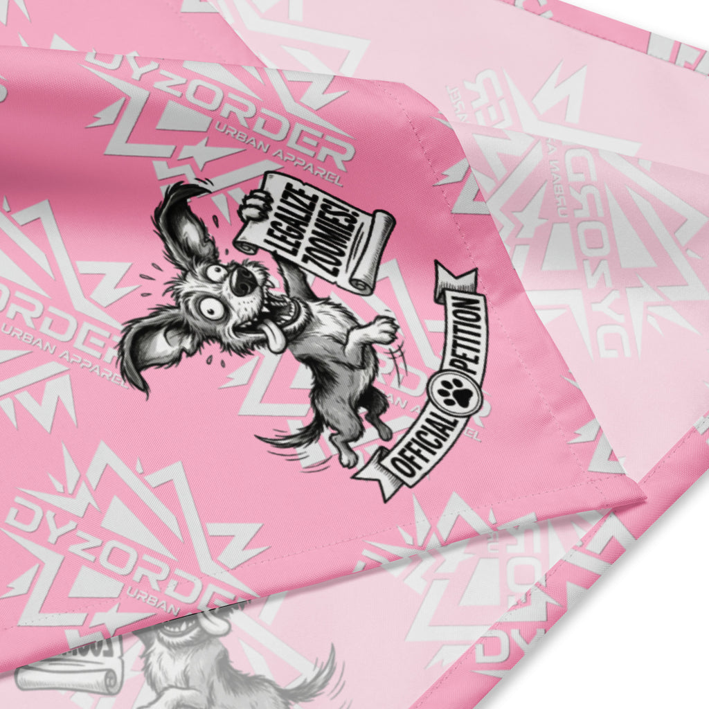 Legalize Zoomies Dog Bandana – Official Petition Pup Edition - Pink