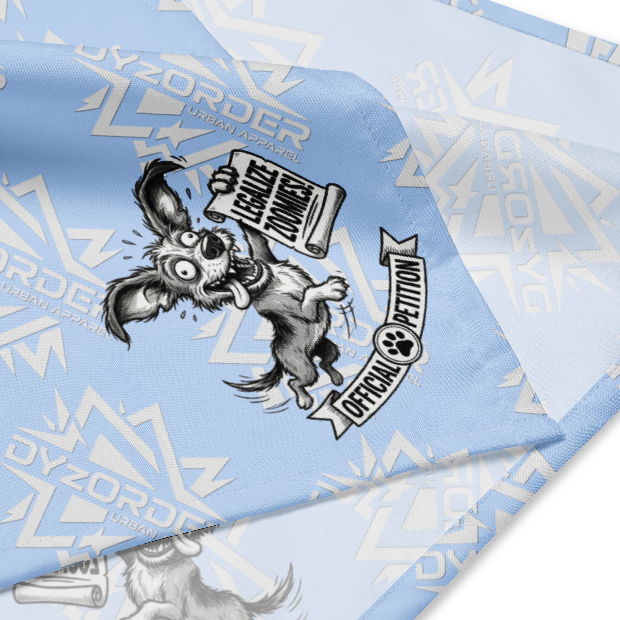 Legalize Zoomies Dog Bandana – Official Petition Pup Edition - Blue
