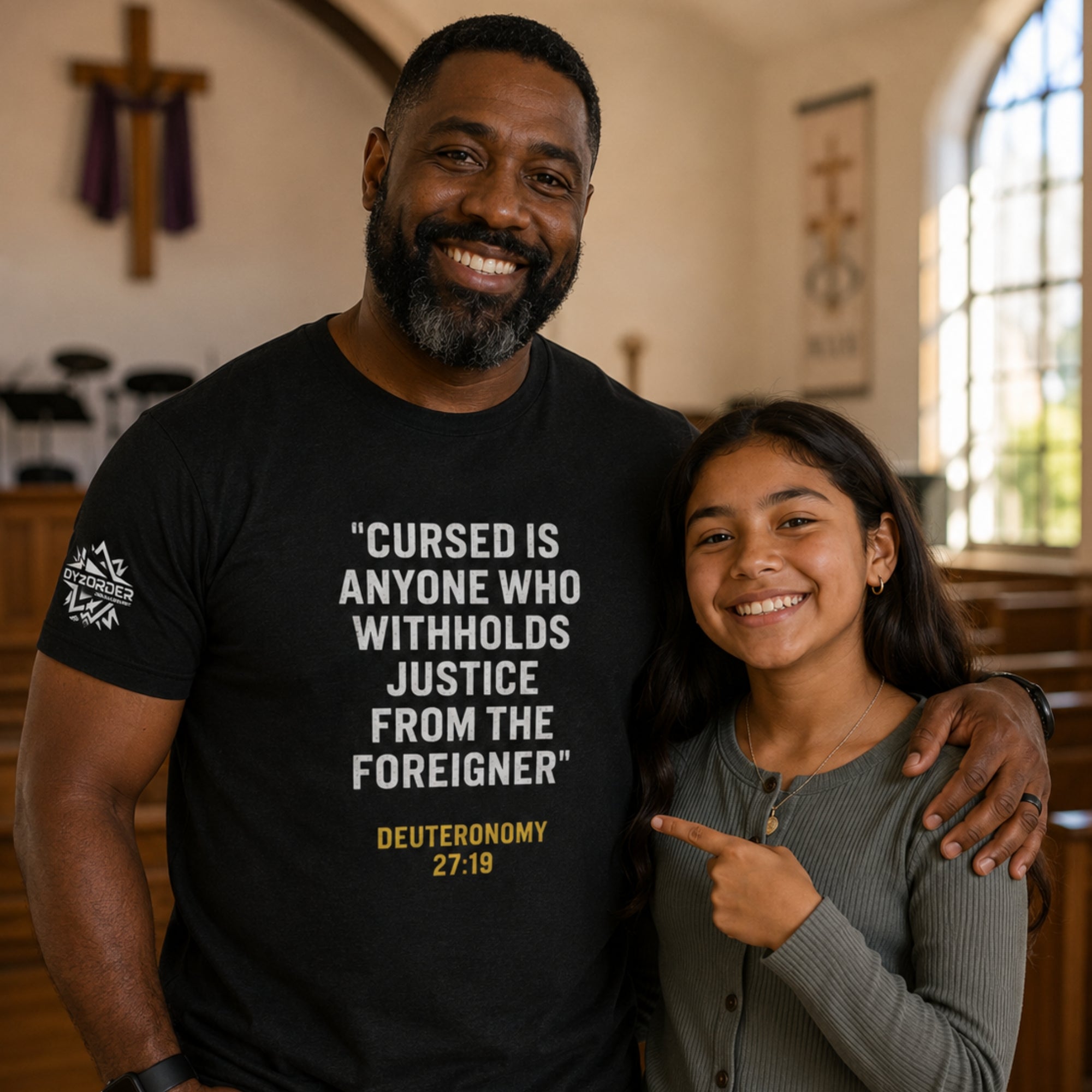 Cursed Is Anyone Who Withholds Justice From the Foreigner | Deuteronomy 27:19 | Unisex Graphic Tee