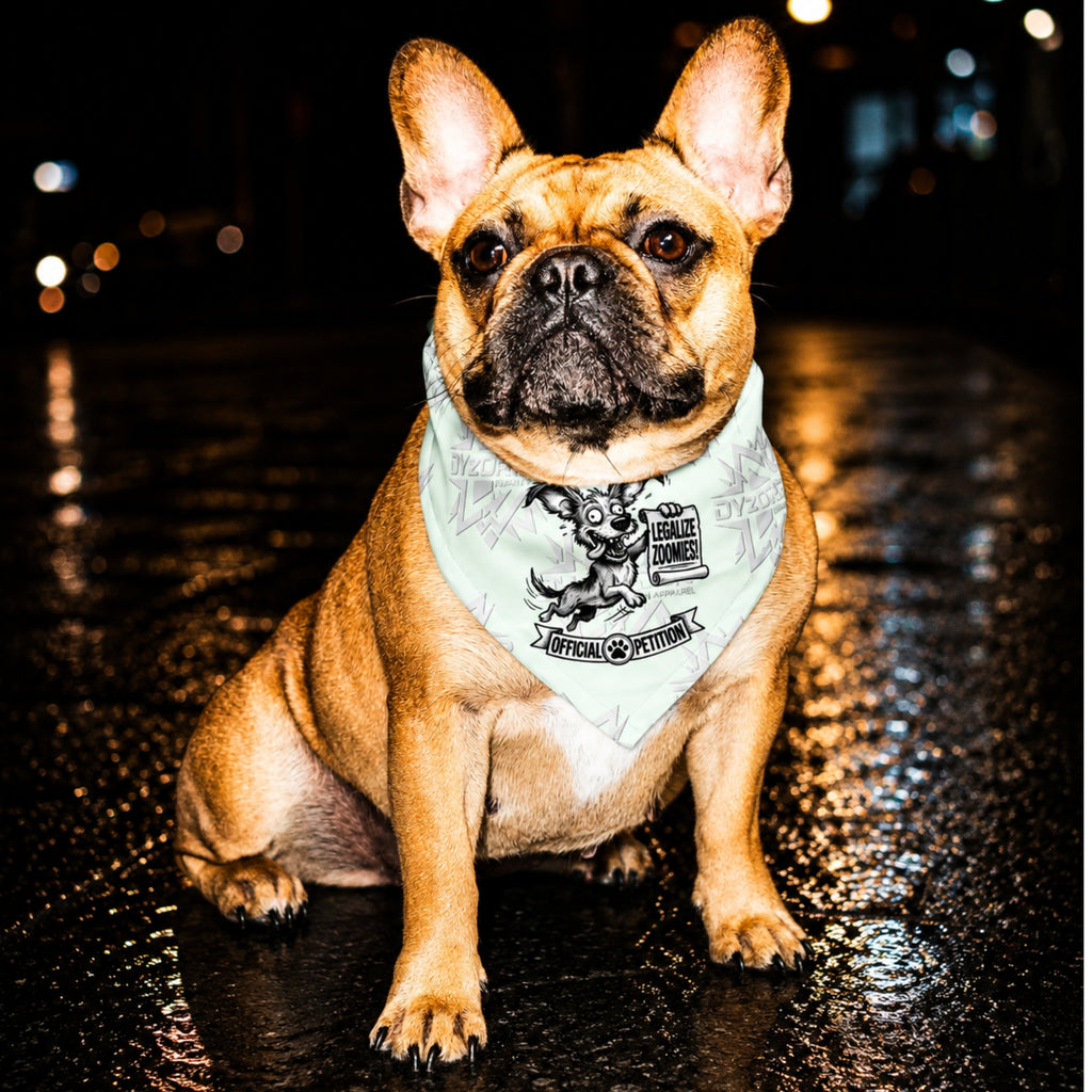 Legalize Zoomies Dog Bandana – Official Petition Pup Edition - Mint