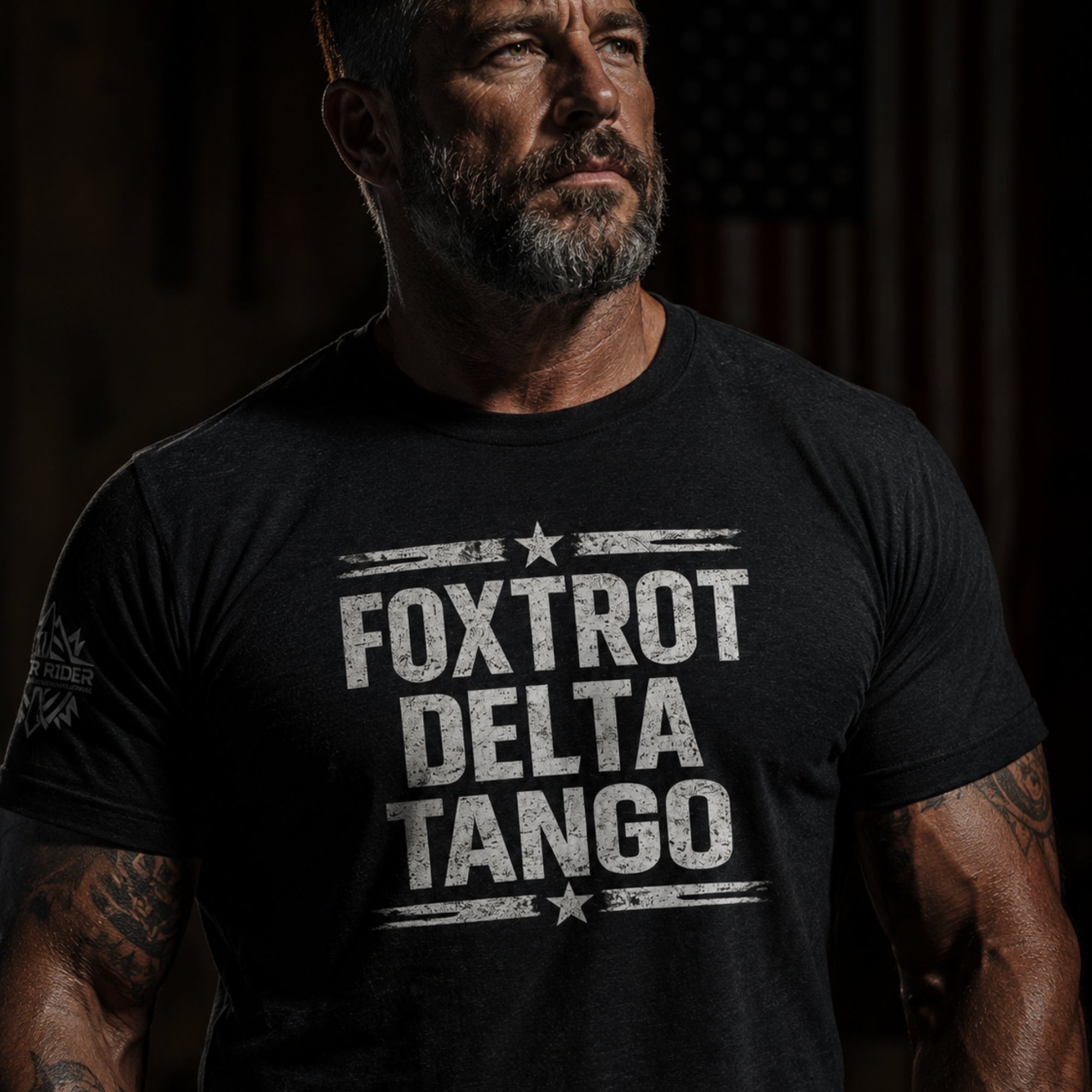 Foxtrot Delta Tango | Vintage Military Style Graphic Tee | Distressed Tactical Humor Shirt